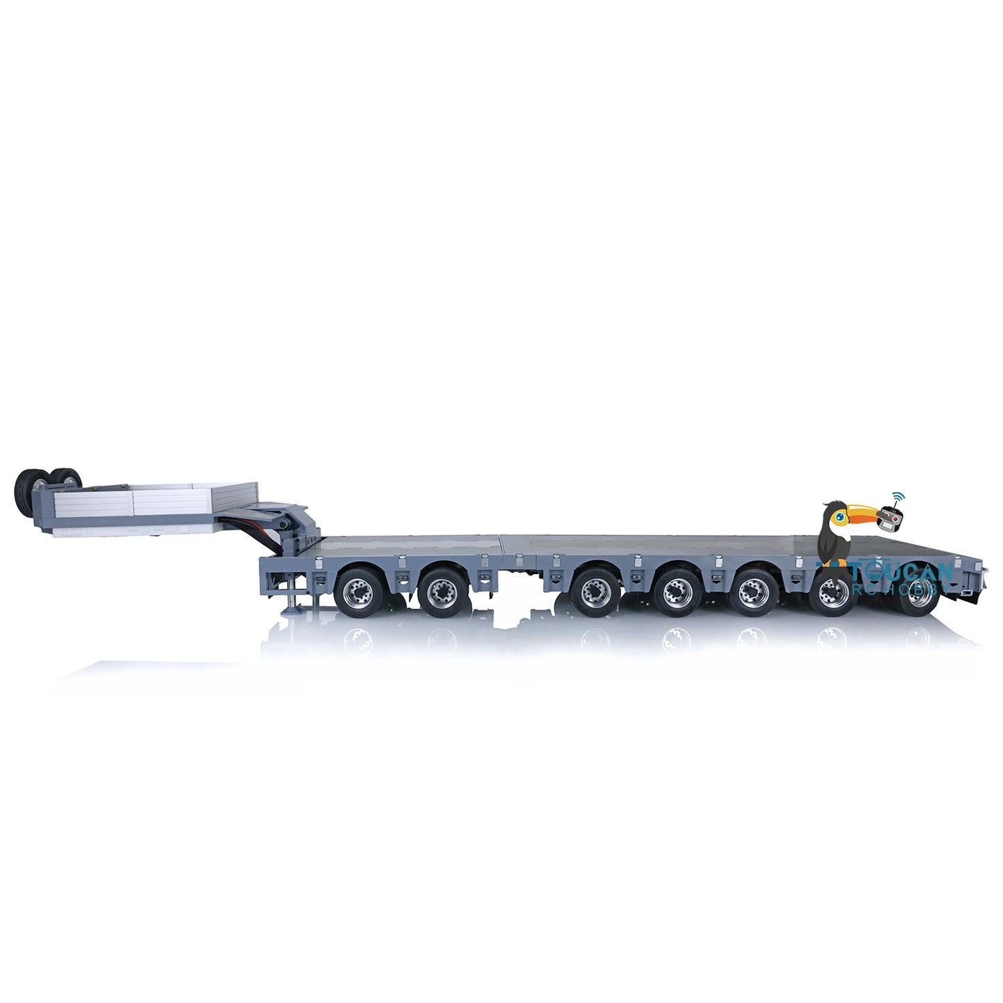 IN STOCK NOOXION 1/14 Broshuis 2+5Axle Metal Heavy Trailer Flat Module for TAMIYA RC Tractor Truck Remote Control Excavator Loader Model