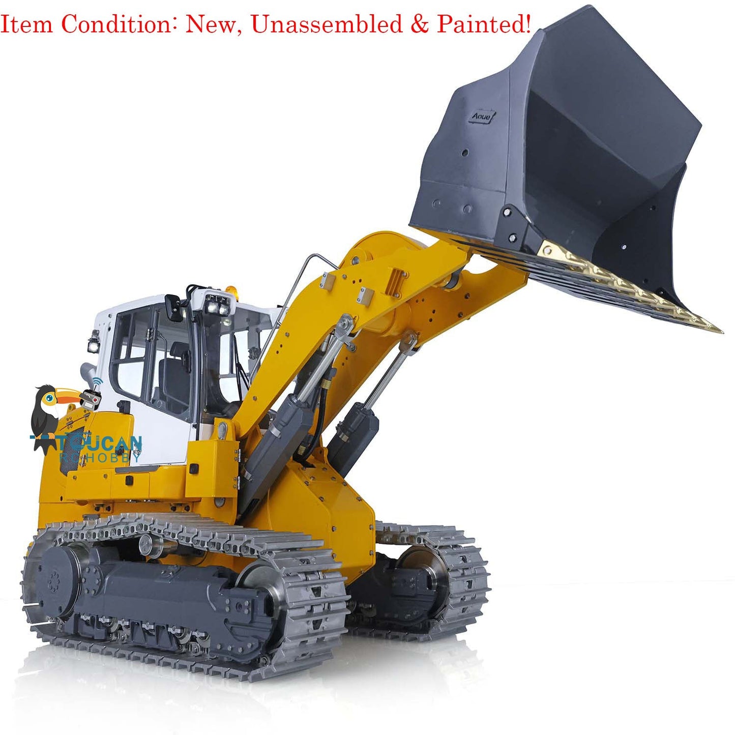 LESU 1/14 Metal Unassembled Hydraulic Tracked 2CH Valve RC Loader W/ Servo ESC Decals Light Sound System Motor Bucket