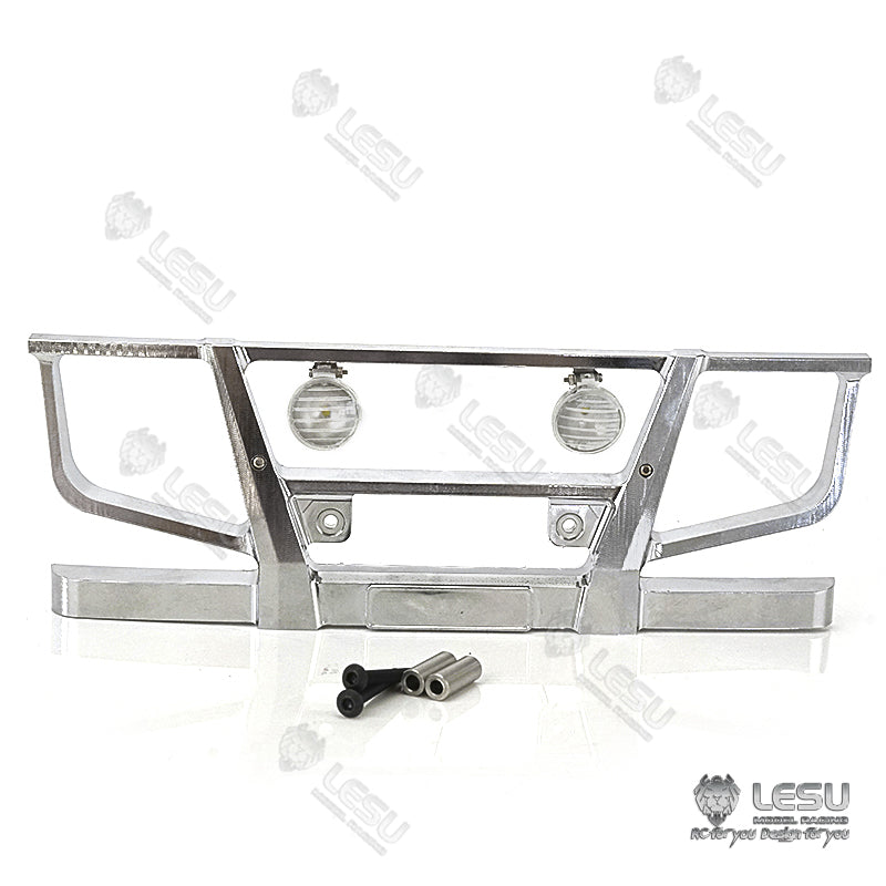 LESU RC Model Parts Metal Front Bumper for 1:14 Scale TAMIIYA FH16 RC Tractor Truck Radio Control Vehicles