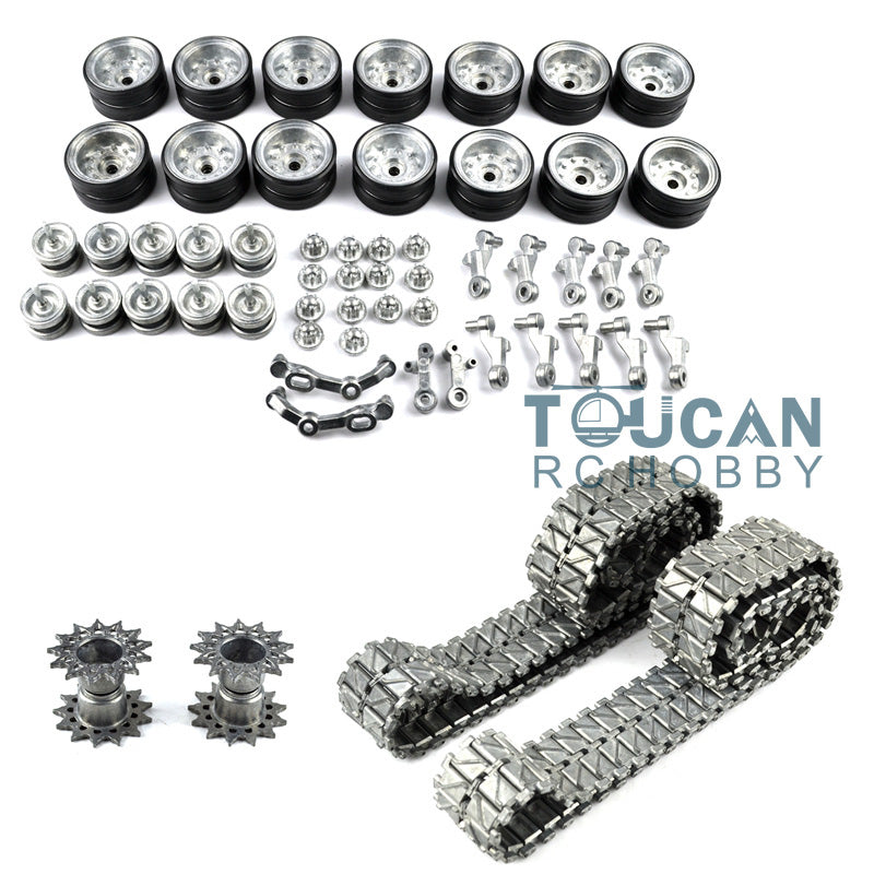 Henglong 1/16 Scale M26 Pershing RC Tank 3838 Metal Tracks Sprockets Idler Road Wheels Recoil Barrel BB Unit Shockable