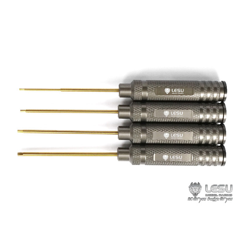 LESU Metal Spare Part Screw Driver Tool for Tamiya RC Tractor Truck 1/14 Trucks Excavator Loader Tipper Trailer 1.5/2.0/2.5/3.0MM