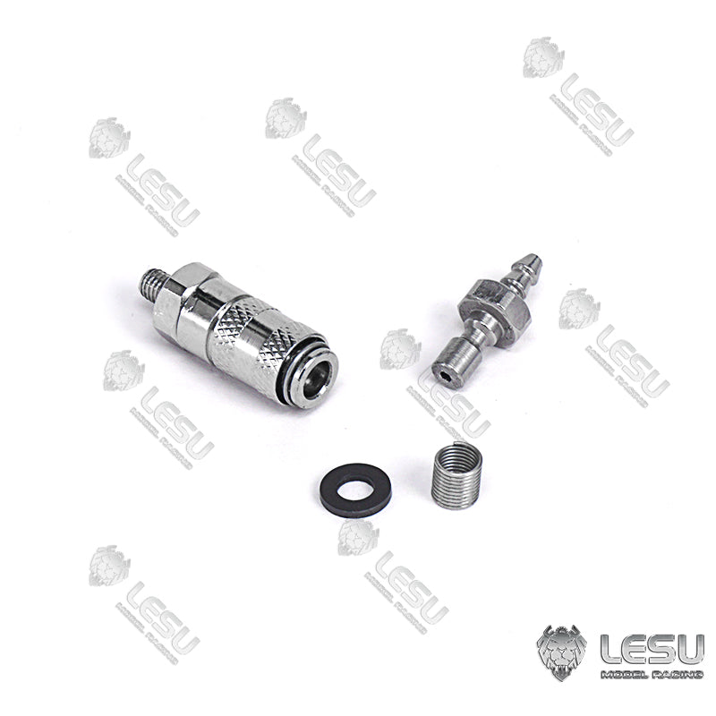 Pre-order US Stock LESU Tubing Metal Connector for 3*2MM Oil Pipe Radio Controlled 1/14 TAMIYA Truck DIY Hydraulic Excavator Loader Model