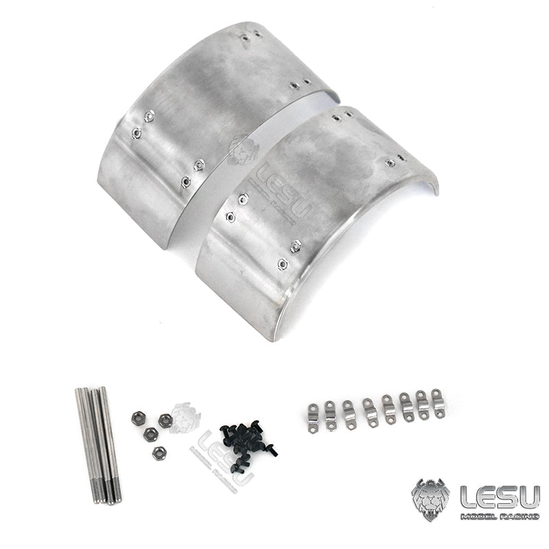 LESU Metal Mudguard for 1/14 RC Truck Tractor TAMIIYA Hobby Model Radio Controlled Dumper Trailer Car DIY Spare Parts