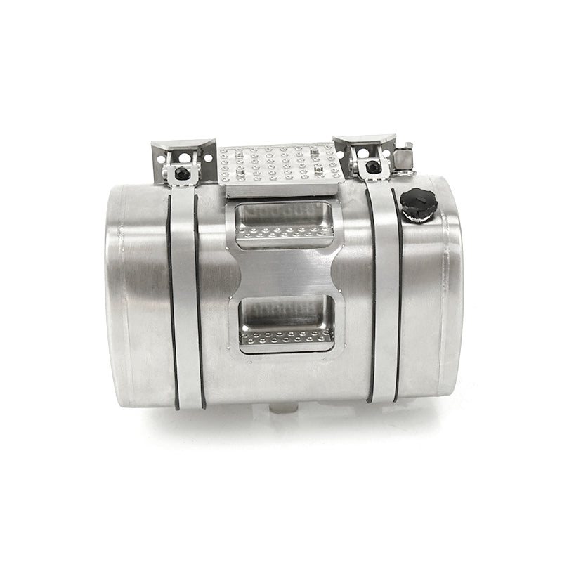 Lesu 1/14 Scale Model Part 90/130/150MM Metal Tank W/Pedal for TAMIIYA FH16 RC Tractor Trucks Trailers Radio Control