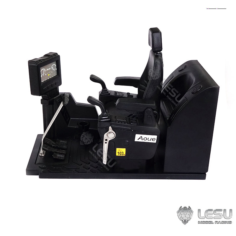Cabin Decorative Seat Steering Wheel for LESU 1/14 RC Hydraulic Excavator ET30H AC360 C374 Construction Vehicles