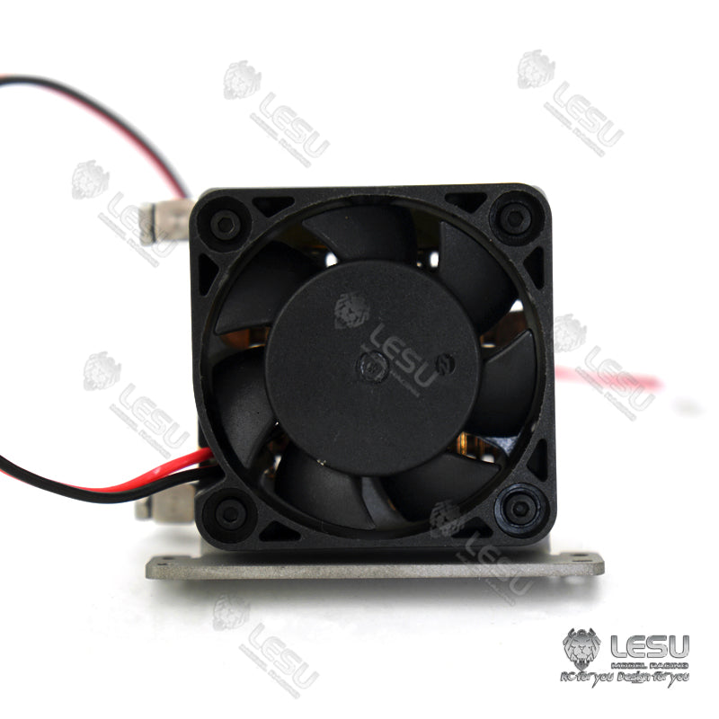 LESU Metal Radiator Cooling Apparatus With Plastic Fan for 1/14 DIY Hydraulic System Remore Control Dumper Truck Excavator Loader