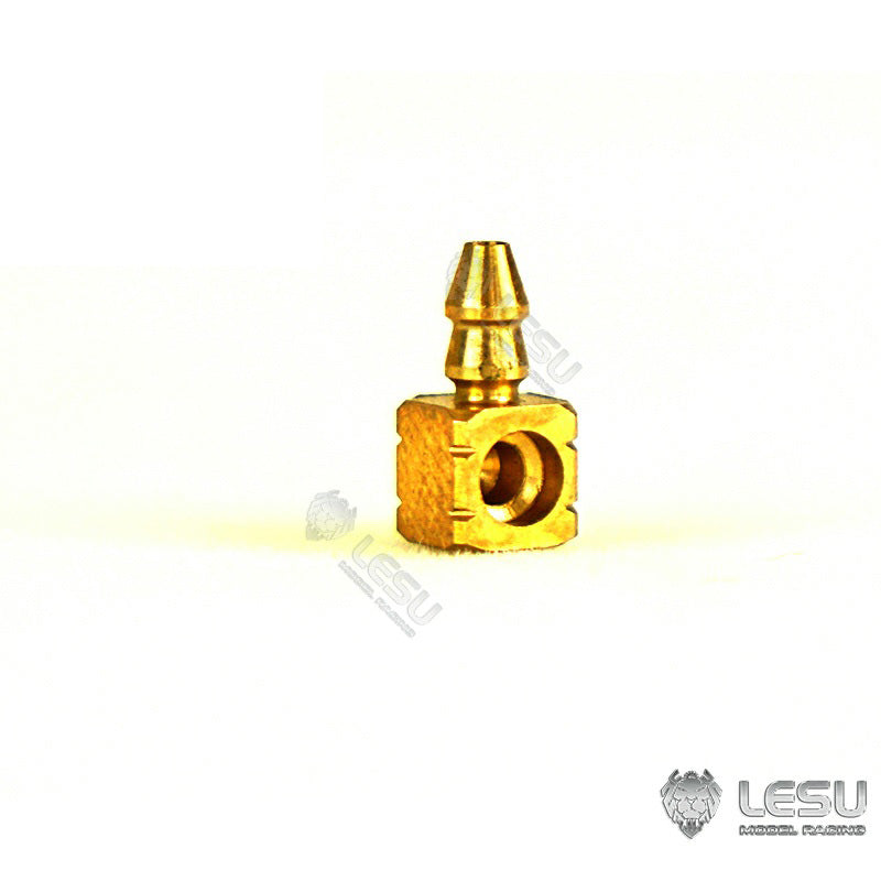 LESU Brass Oil Nozzle T for 1/14 Scale Hydraulic RC Truck Loader Excavator Model 3*2MM Pipe Replacement Parts Model Car Dumper