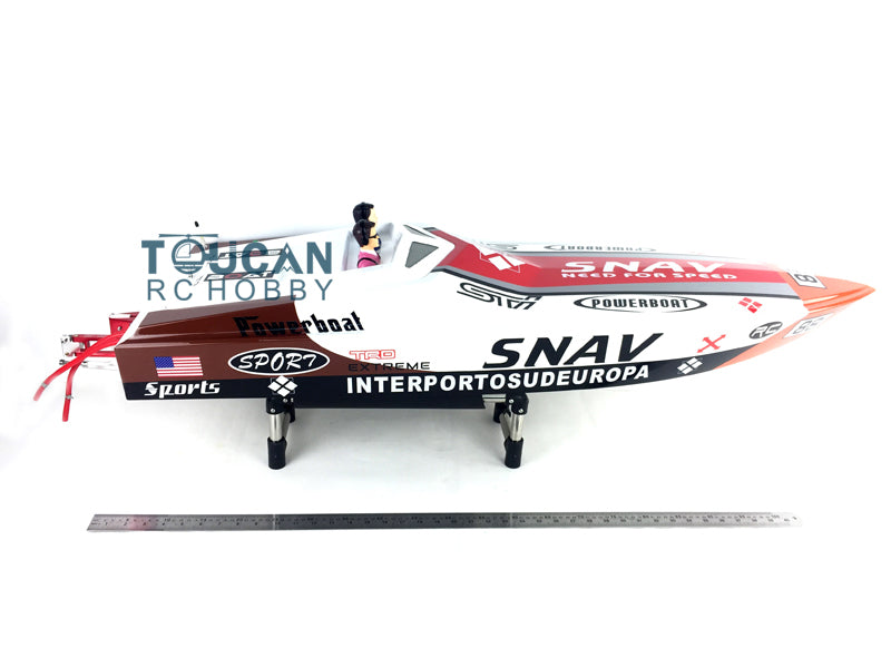 G26A2 26CC Fiber Glass Deep-V Challenger Red Monohull Gasoline ARTR RC Boat Water cooling No Radio System 1170x340x240mm 40-50km/h