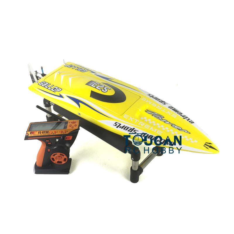 E25 Fiber Glass Painted Electric Racing RTR RC Boat Gallop Motor Servo ESC Battery Transmitter DIY Model 640*195*105mm 65-70km/h