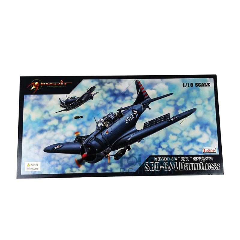 US Stock Trumpeter 1/18 61801 SBD-3/4 Dauntless Dive Bomber Airplane Aircraft Model Kit