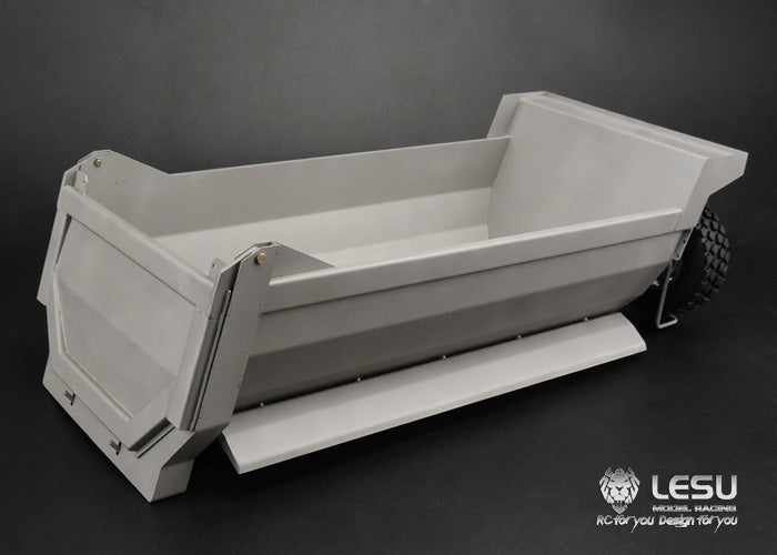 LESU 6*6 8x8 Full Metal Front U Bucket Model Part for 1/14 Scale RC Hydraulic Dumper Tipper Truck TAMIIYA