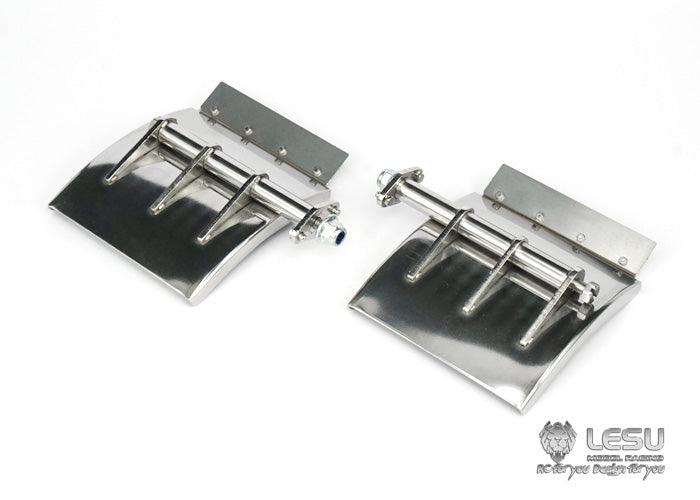 LESU 1/14 Spare Part Metal Mud Guard Fenders for TAMIIYA Scale King/Globe RC Tractor Trucks Car Remote Control Model