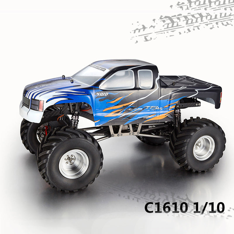 TFL 1/10 Racing Monster Radio Controlled Truck Crawler Cabin Car Shell Metal Chassis KIT Model Car C1610 ESC Motor Gearbox