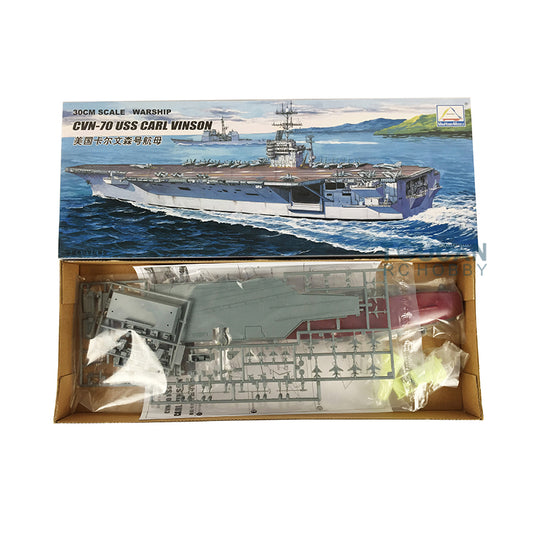 US STOCK MiniHobby 80905 30CM CVN-70 USS Carl Vinson Aircraft Carrier Military Model With Motor Boys Girls Gift Collections