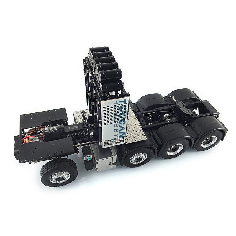 LESU Heavy-duty Metal Chassis for 1/14 8*8 Radio Control Highline Tractor Truck 56348 3363 1851 Equipment Rack 540 Power Motor