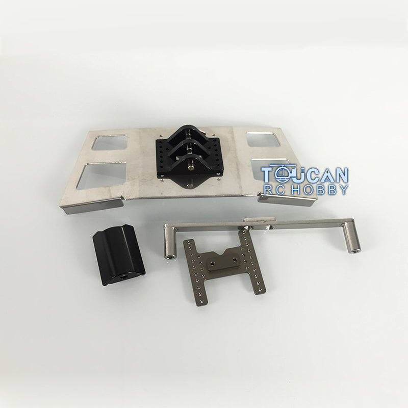 LESU Metal Front Hook Bumper Shiny Side Frosting for TAMIYA 1/14 Scae RC 1851 3363 Tractor DIY Truck Parts Optional Versions