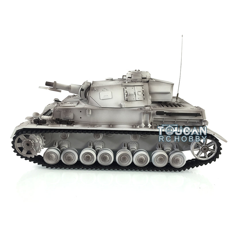TOUCAN RC HOBBY Heng Long 1/16 Upgraded Radio Control Tank 3858 Panzer IV F Battle Tank 7.0 Ver W/ Metal Tracks Idler Sproket Wheels BB Shooting