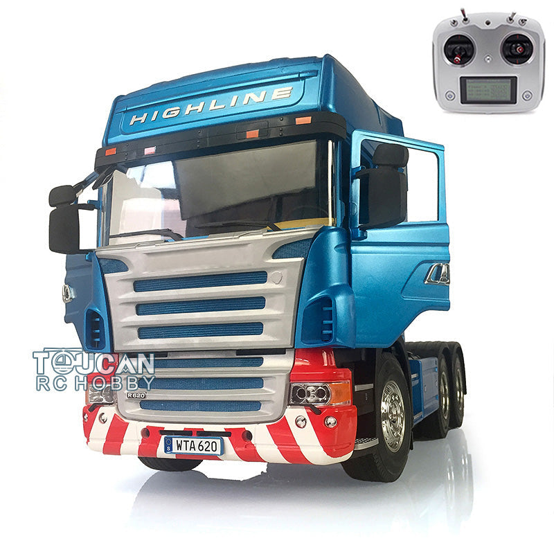 Toucan Hobby 1/14 Painted 3-Axle RC Tractor Remote Controlled Truck Highline DIY Car Hobby Model KIT Englishual book