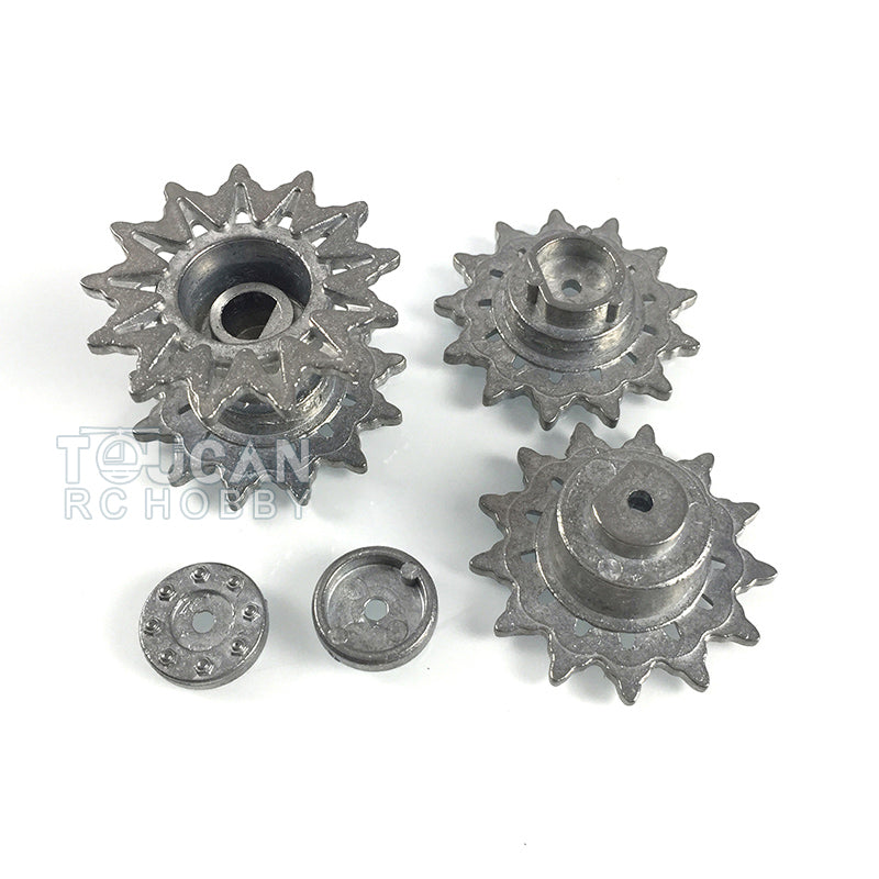 US Stock 1:16 Scale Henglong Metal Sprockets Driving Wheels for USA M4A3 Sherman Remote Control Tank 3898 DIY Models