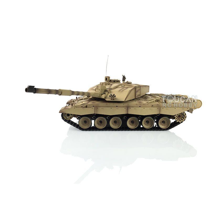 2.4Ghz Henglong 1:16 7.0 British Challenger II RTR RC Tank 3908 360Degrees Turret Remote Control Model Battery Charger