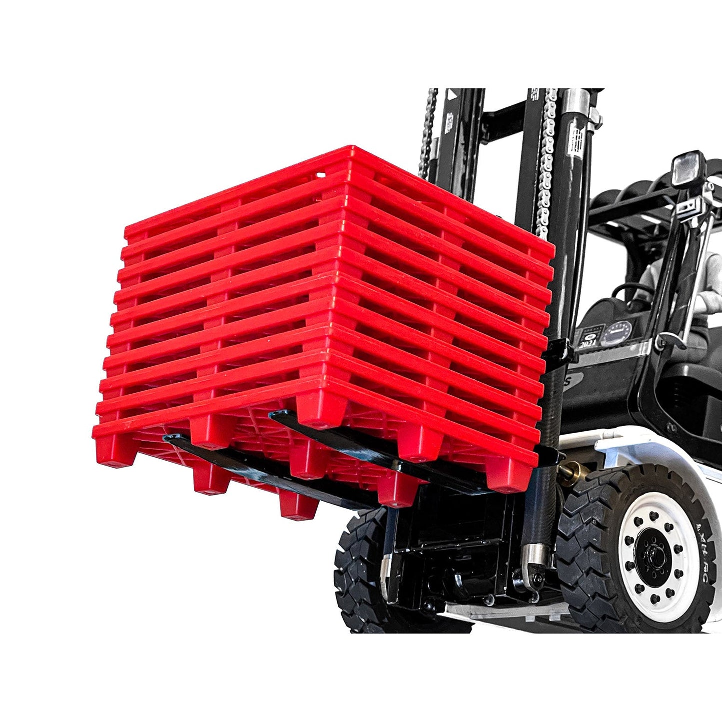 HUINA Plastic Pallets 10pcs Replacement Decoration Parts K180 for 1/14 LESU RC Excavator DIY Truck forklift Model White Blue Red