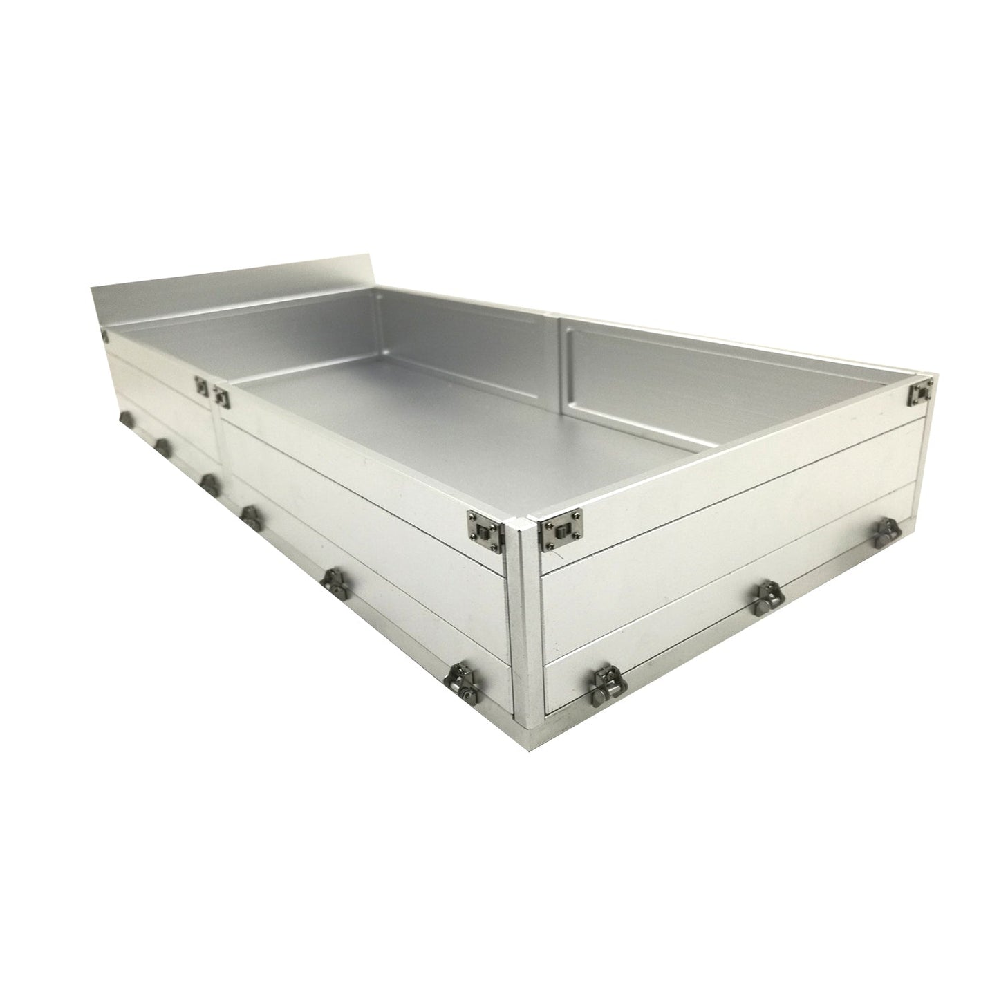 Degree Scale Model Metal Bucket 420MM/555MM Hopper Universal Customized for 1/14 TAMIlYA RC Tractor 6x4 56360 DIY Trailer