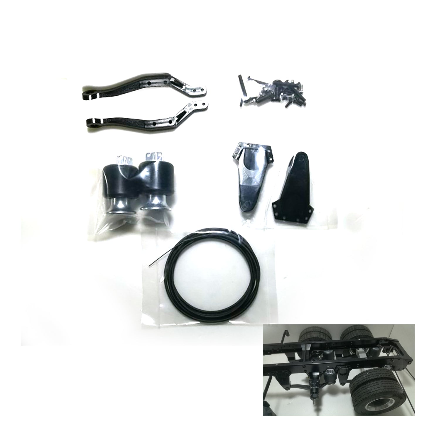 RC Hobby Spare Part Air Bag Suspension Degree Model Universal for DIY 1/14 Tamiya 56335 RC Tractor Truck LESU Car Model