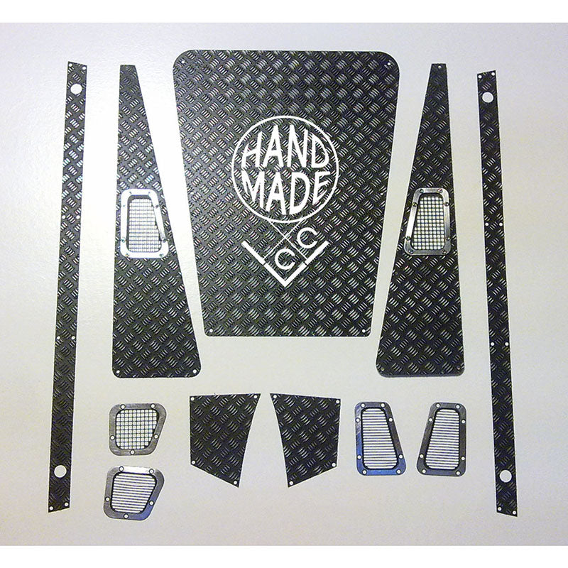 Metal CC Hand Skid Diamond Plate Sets for 1/10 Scale D90 RC Rock Off-road Crawler Car Toy DIY Model