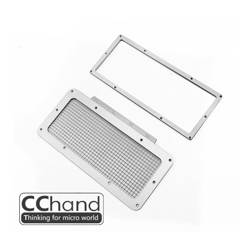 Metal CC Hand Air Inlet Grill KAHN Accessories for 1/10 Scale RC Rock Off-road Crawler Car G2 D90 D110 Model