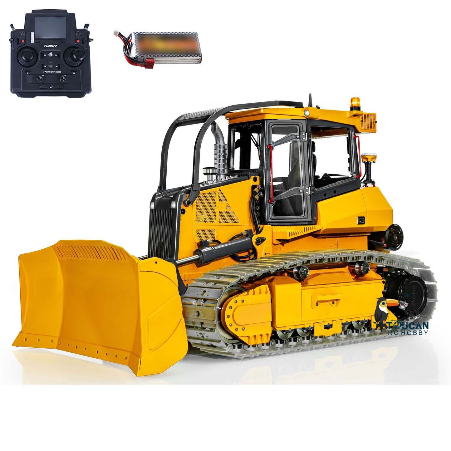 LESU 1/14 Aoue-850K RC Hydraulic Dozer Bulldozer 850K Radio Controlled Truck Front Shovel Pump Light System Model