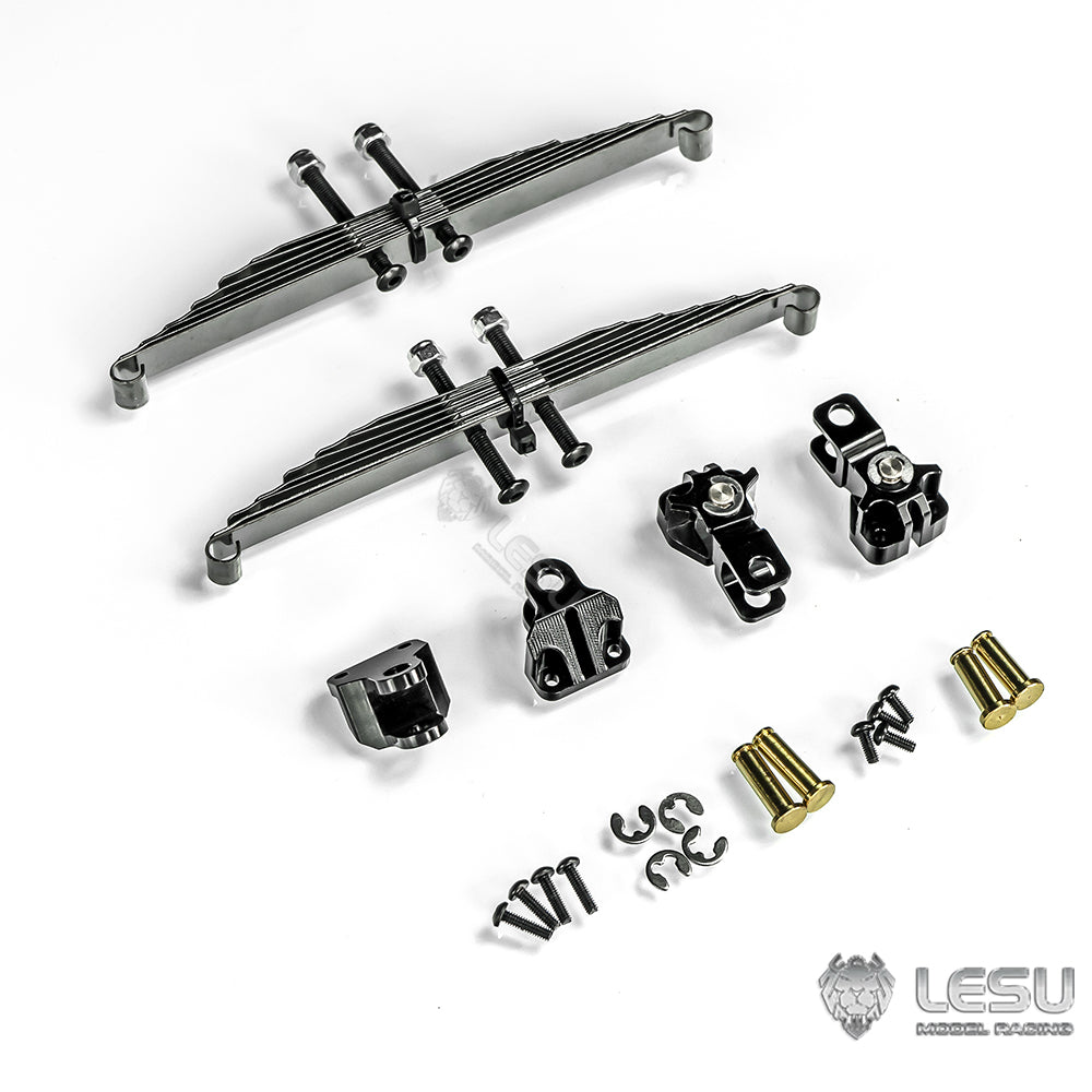 LESU Metal Front Rear Axles Differential Lock Suspension Set Linkage Rod for DIY 1/14 Tamiiya Remote Control Truck Tractor Dumper