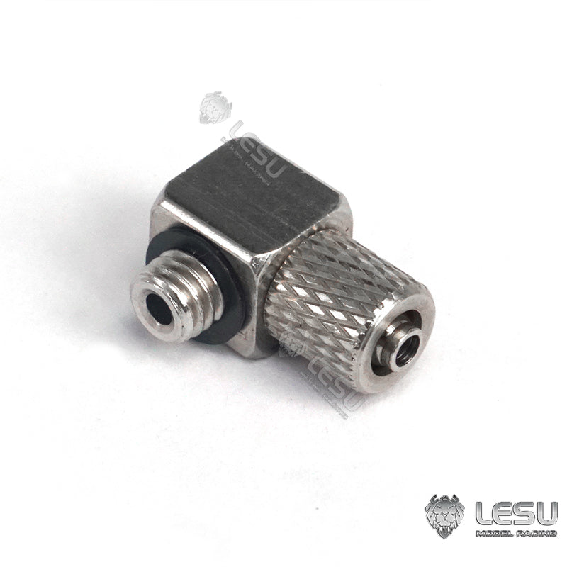 LESU M3 M5 Metal Straight Curved Nozzle for 1/14 RC Hydraulic Tractor Truck DIY Car Dumper TAMIYA Excavator Loader