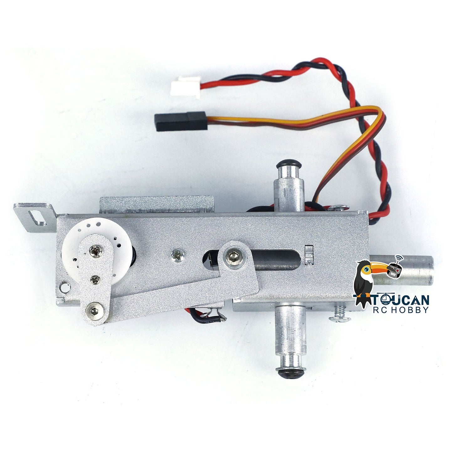 Electric Slip Ring 360 Rotation Motors Metal Barrel Recoil Gearbox for Henglong 1/16 RC Tank TK7.1 Ultimate II Driving Gearbox Spare Mainboard Part