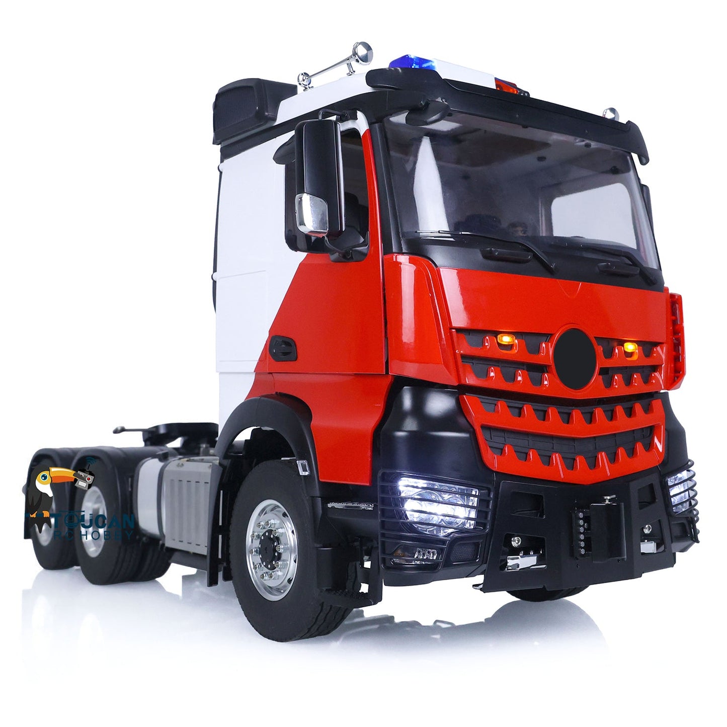 TOUCAN 1/14 RC Tractor Truck 6x6 1851 Electric Lorry Trucks Metal Chassis Differential Lock Axles Model