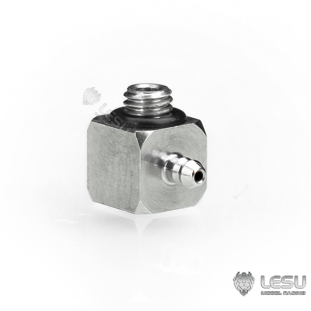 LESU M3 Straight Nozzle Stainless Steel Nozzle 2x1mm for RC Hydraulic Dump Truck Remote Control Construction Vehicles DIY Model