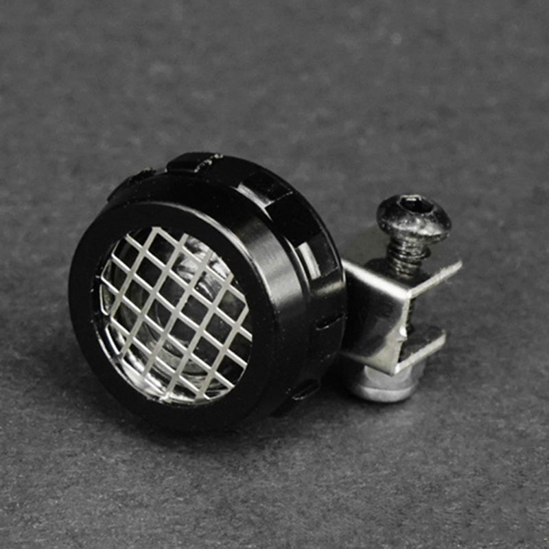 LESU Black Metal Lampshade Cover Lamp-chimney A B for 1/14 RC TAMIIYA Tractor Truck Car DIY Model Equipment Rack