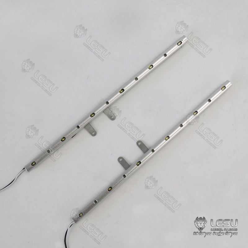 127/165MM LESU Side Skirts Lamp LED Side Marker Lights for 1/14 Scale 2Axle DIY TAMIYE RC Tractor Truck Model Car Accessory