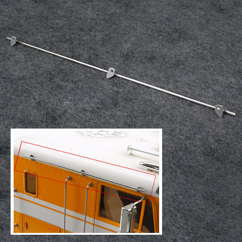 LESU Metal Cab Side Guard Protective Net Exhauster Handrails Air Filter for 1/14 DIY RC Globe KING Tractor Truck