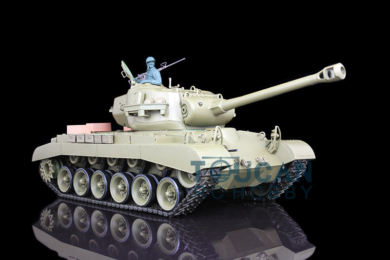 1/16 Scale Henglong 7.0 Radio Control Tank Plastic 7.0 Ver M26 Pershing 3838 w/ Smoking BB Shooting Gearbox Engine Sound Wheels