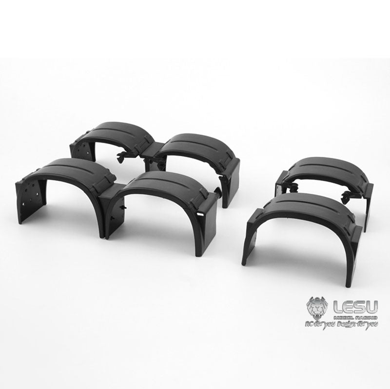 1/14 Plastic Mudguard Fender Mudapron Splash Shield for LESU Tractor Truck DIY TAMIYAA 2Axles 3Axles Tractor Car Model