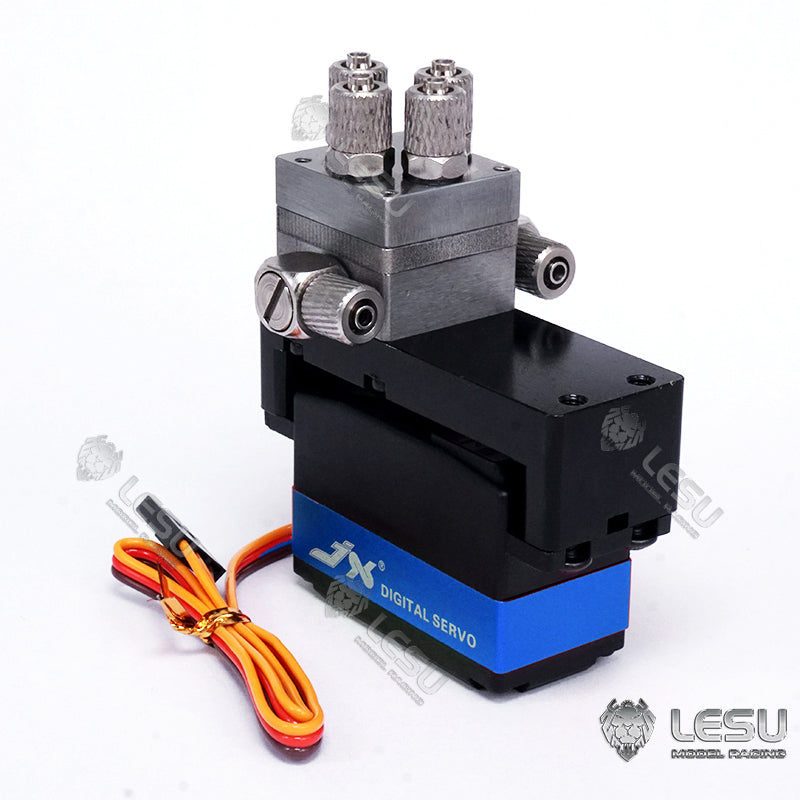 LESU Metal Distribution Directional Valve 12G/14KG Servo for 1:14 Scale RC Hydraulic Truck Model Dumper Excavator Loader