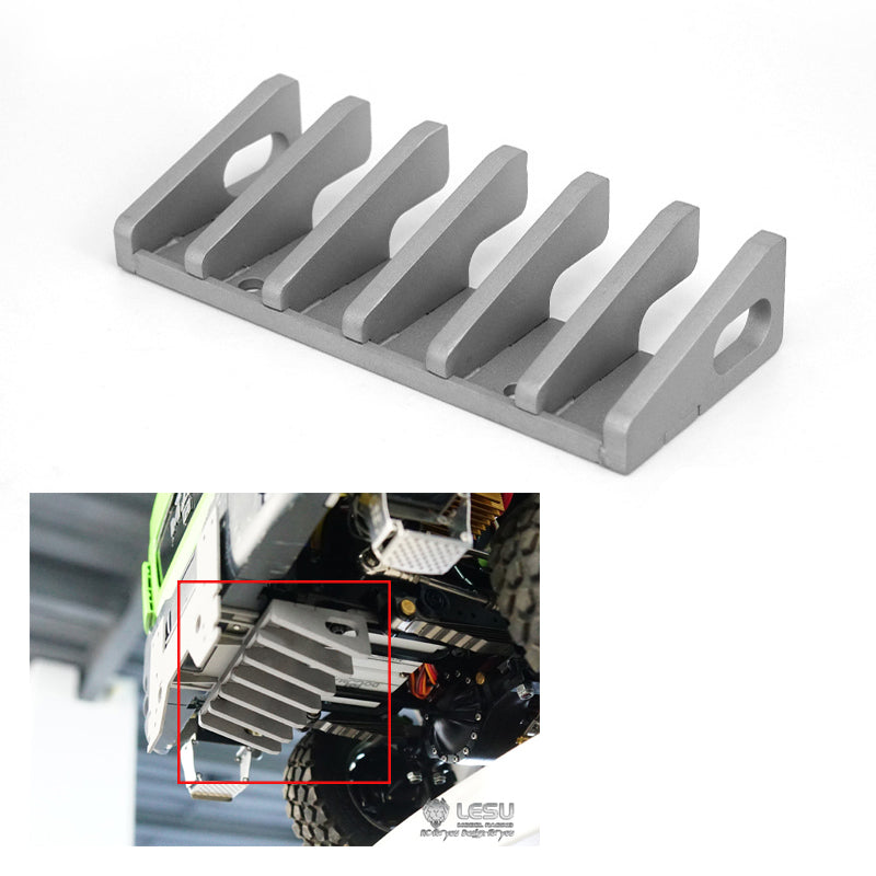 LESU 1/14 Metal Front Insurance Cover Stand Hook Winch Coupler Car Shell Cab Protection for TAMIIYA RC Tractor Truck