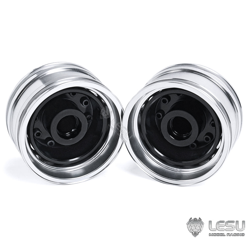 LESU Metal Wheel Hubs Hexagon Bearing Brake Drum Suitable for Tamiya 1/14 RC Car Dumper Optional Versions non-power Front Axles