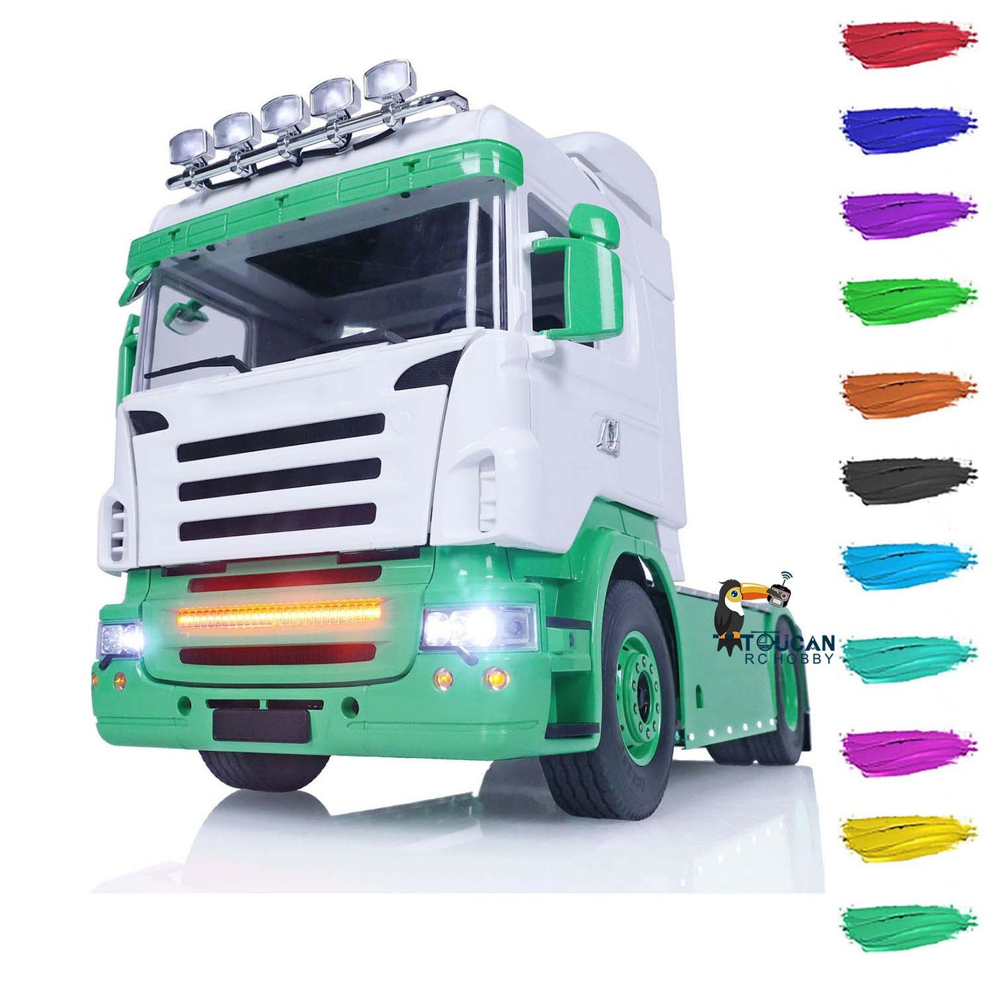 1/14 4X4 RC Tractor Truck TOUCAN Metal Chassis RTR Wireless Controlled Cars Model