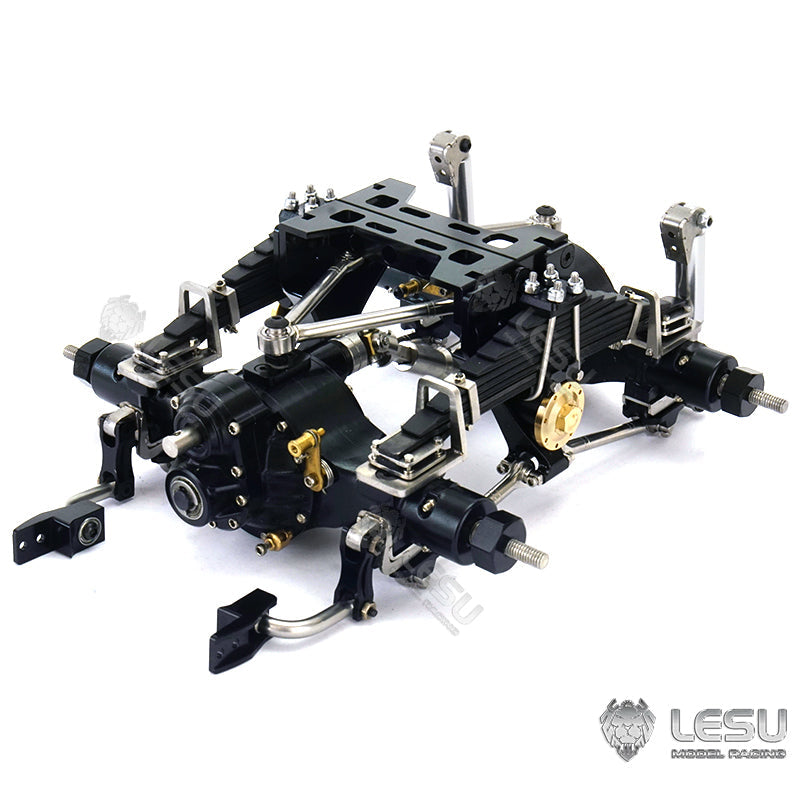 LESU Unpowered/Powered Front Suspension Set for 1/14 RC Truck Tractor Lorry Hobby Model DIY Spare Parts Dumper Accessory