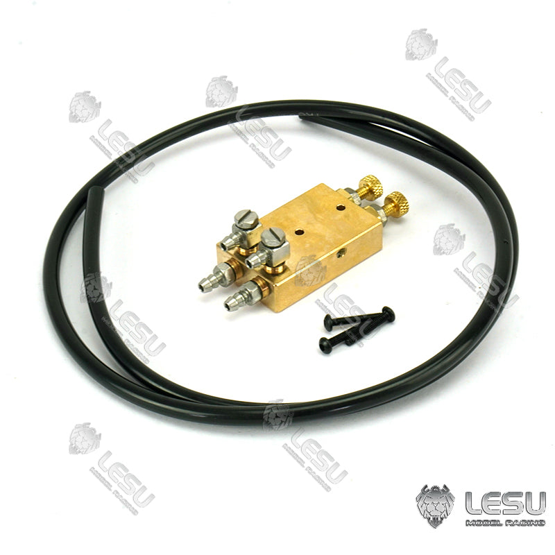 LESU Hydraulic Control Protector Metal Regulating Relief Valve Part for 1/14 RC Model TAMIYA Tractor Truck Loader Excavator