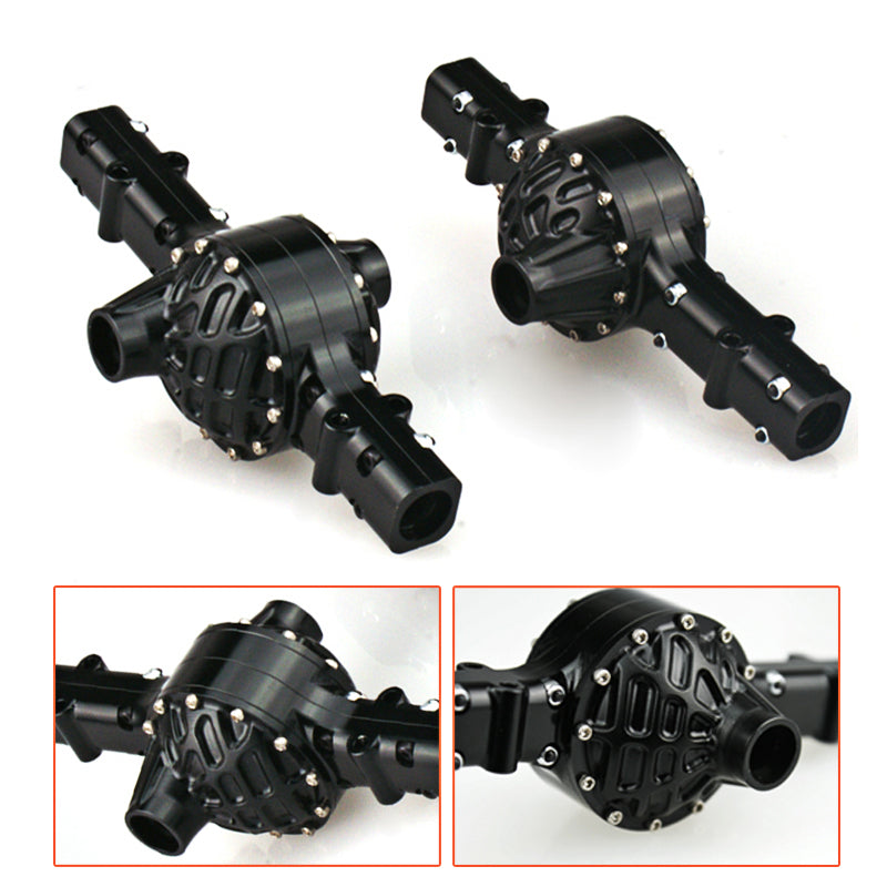LESU Metal Fixed Base Rear Axles Shell Housing Differential Lock Accessory par DIY for 1/14 TAMIIYA RC Tractor Truck Dumper Cars