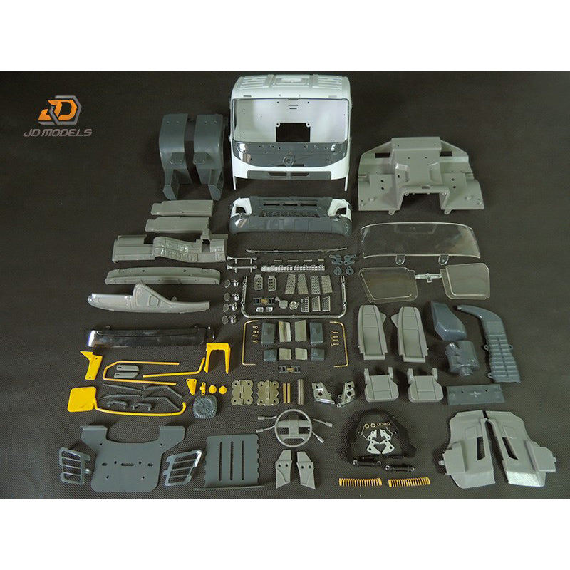 JDMODEL RC Tractor Truck Plastic Cabin Shell for Building FMX 1/14 Tractor Truck Model DIY LESU for TAMIIYA Unassembled