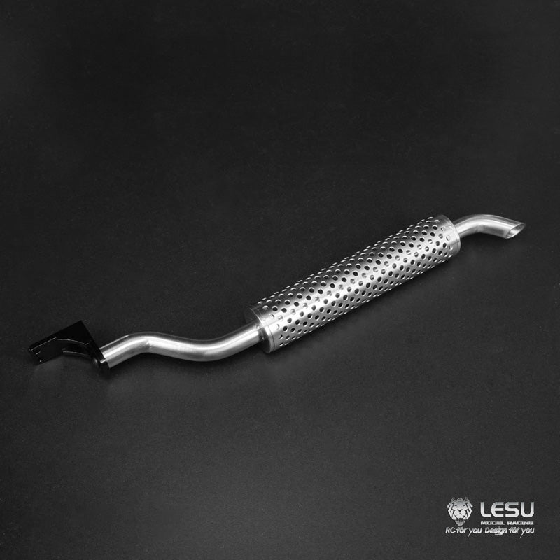 LESU Metal Smoke Exhaust Pipe Chimney 181/191/193mm for 1/14 RC Tractor Truck Remote Controlled Car Model Dumper DIY