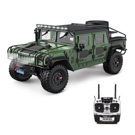 HG 1/10 P415A RC Off-road Vehicle for 4x4 Hummera Pick-up Crawler Car W/ Sound Light System Winch Somke Unit Accessories Bag